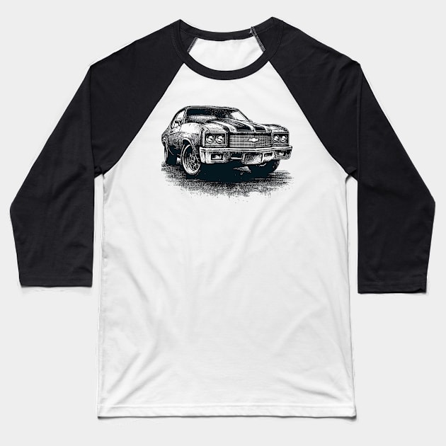 Chevrolet Monte Carlo Baseball T-Shirt by Vehicles-Art